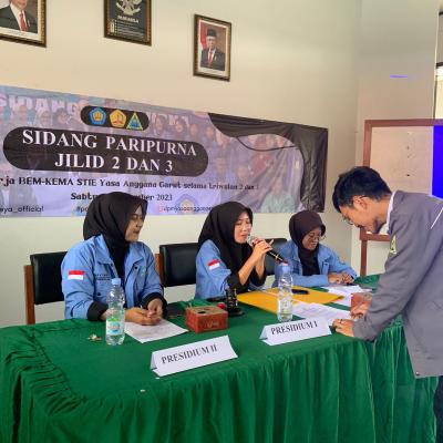 SIDANG PARIPURNA DPM STIE YASA ANGGANA 2023